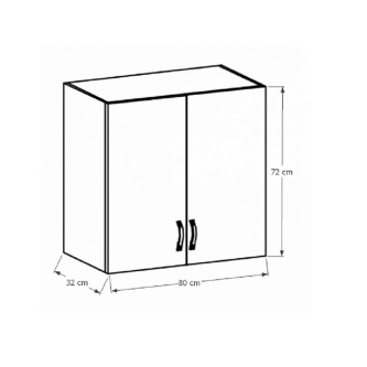Dulap superior G80, nuc Milano, SICILIA