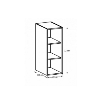 Dulap superior W200, nuc Milano, SICILIA