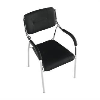 Scaun stivuibil, negru, ILHAM