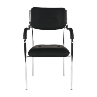 Scaun stivuibil, negru, ILHAM