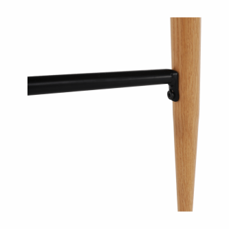 Masă de bar, negru/stejar, diametru 60 cm, IMAM
