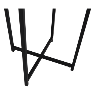 Măsuţă laterală, stejar / metal negru, IMSAR