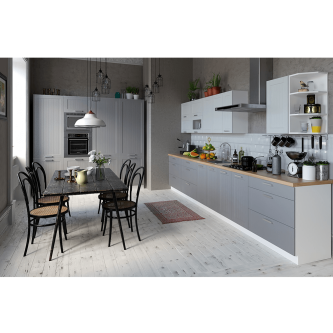 Dulap pentru produse alimentare, gri închis/alb, JULIA TYP 80