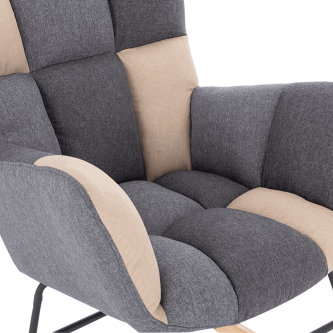 Scaun de design ţesătură bej, KOMODO