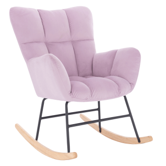Scaun balansoar design, roz, KEMARO