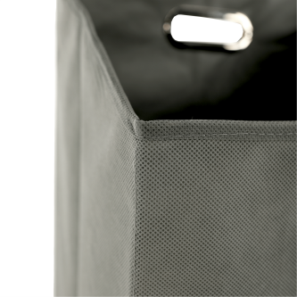 Coş de rufe, bambus natural / gri, KERI NEW