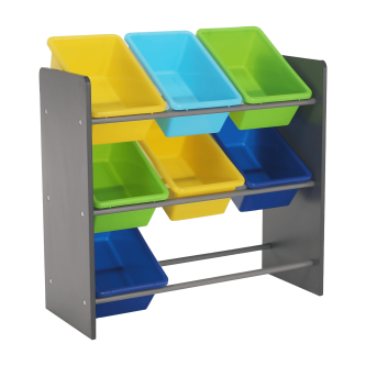 Organizator de jucării, multicolor / gri, KIDO TYPE 3