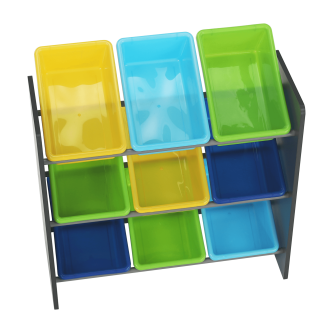 Organizator de jucării, multicolor / gri, KIDO TYPE 3