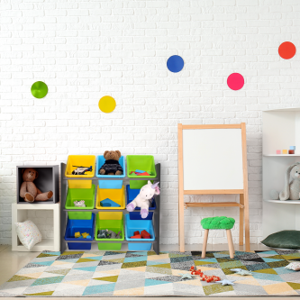 Organizator de jucării, multicolor / gri, KIDO TYPE 3