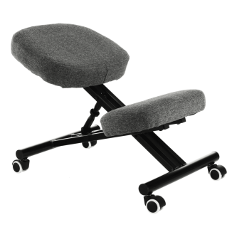 Scaun de îngenunchiere ergonomic, gri maro Taupe/negru, KILIAN