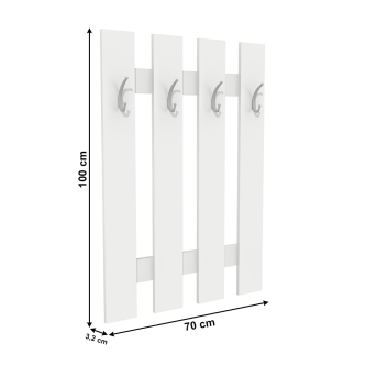 Cuier perete, alb, KORADO NEW KV11