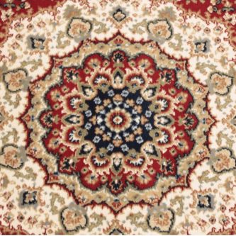 Covor, roşul vinului/mix culori/model, 100x150, KENDRA TYP 4