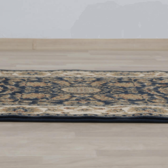 Covor 133x190 cm, albastru închis/amestec de culori/model oriental, KENDRA TYP 1