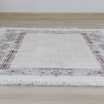 Covor 80x150 cm, crem/maro, LINON
