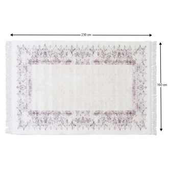 Covor 160x230 cm, crem/maro, LINON