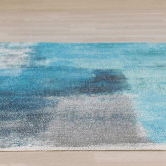 Covor 80x150 cm, albastru/gri, ESMARINA TYP 2