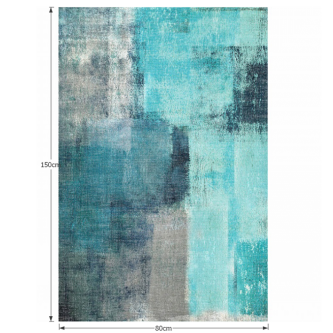Covor 80x150 cm, albastru/gri, ESMARINA TYP 2