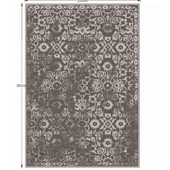 Covor vintage 200x300 cm, maro, MORIA
