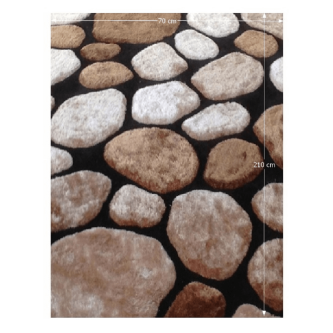 Covor 70x210 cm, maro/bej/negru, PEBBLE TYP 2