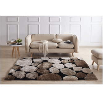 Covor 70x210 cm, maro/bej/negru, PEBBLE TYP 2