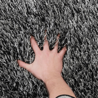 Covor 140x200 cm,alb/negru, VILAN