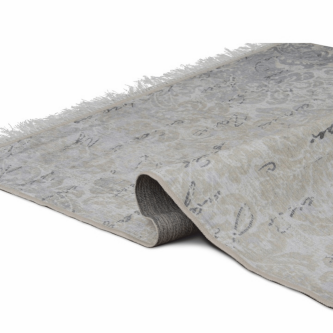 Covor, bej cu model, 80x200, BALIN
