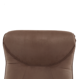 Fotoliu relaxant, cu funcţie electrică de vibraţie, textil maro, SUAREZ