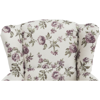 Fotoliu cu taburet, material textil rose 18, ASTRID