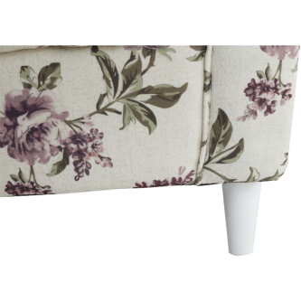 Fotoliu cu taburet, material textil rose 18, ASTRID