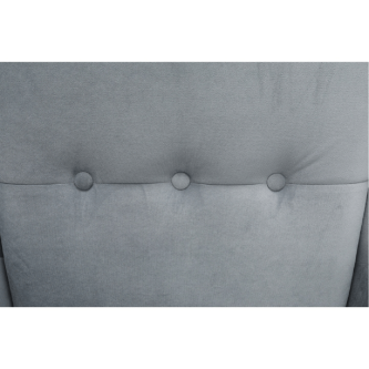 Fotoliu, material textil gri deschis/alb, RUTINO