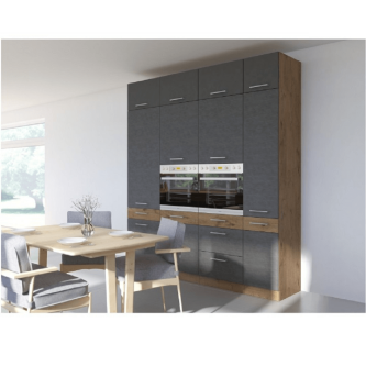 Dulap superior, stejar lancelot/gri mat, VEGA 58x58 GN-72 1F