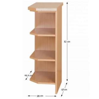 Cabinet de bucătărie, stânga, inferior, anin,LORA MDF NEW KLASIK S30N