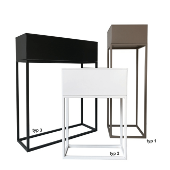 Ghiveci de flori din metal multifuncţional, gri deschis Taupe, INDIZE TYP 2 WL4214