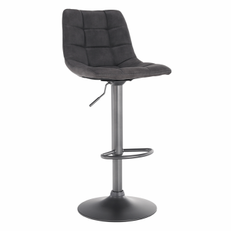 Scaun de bar, gri / negru, LAHELA