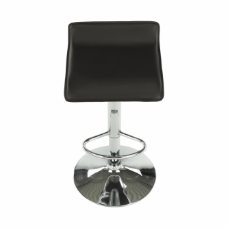 Scaun de bar, piele ecologică maro /crom, LARIA NEW