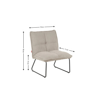 Scaun Living Tapitat „LOCUM0109CF”