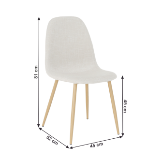 Scaun, textil crem/fag, LEGA