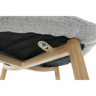 Scaun, textil gri deschis/fag, LEGA