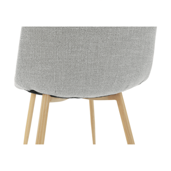 Scaun, textil gri deschis/fag, LEGA