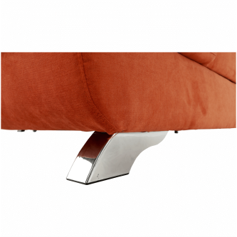 Colţar extensibil, textil Soro teracotă, dreapta, LEGAS
