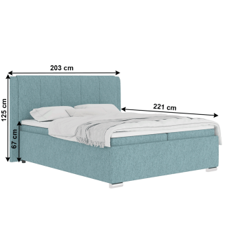 Pat boxspring 180x200, mentol, LORENA