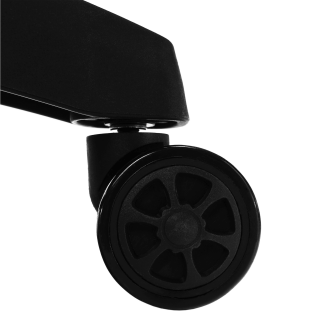 Scaun de birou / joc cu iluminare LED RGB, negru, MAFIRO