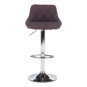 Scaun de bar, gri-maro TAUPE/crom, MARID