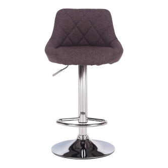 Scaun de bar, gri-maro TAUPE/crom, MARID