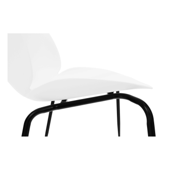 Scaun dining, alb/negru, MENTA