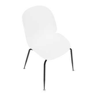 Scaun dining, alb/negru, MENTA