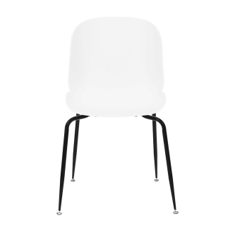 Scaun dining, alb/negru, MENTA