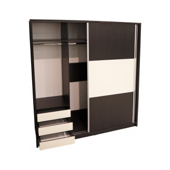 Dormitor Milano cu Pat Tapitat Wenge 160x200 cm