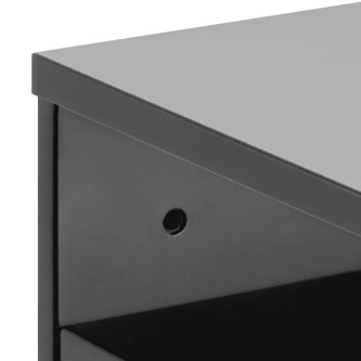 Noptiera Christchurch, MDF, gri inchis