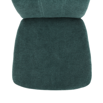 Scaun bucătărie, material textil azur/crom, OLIVA NEW